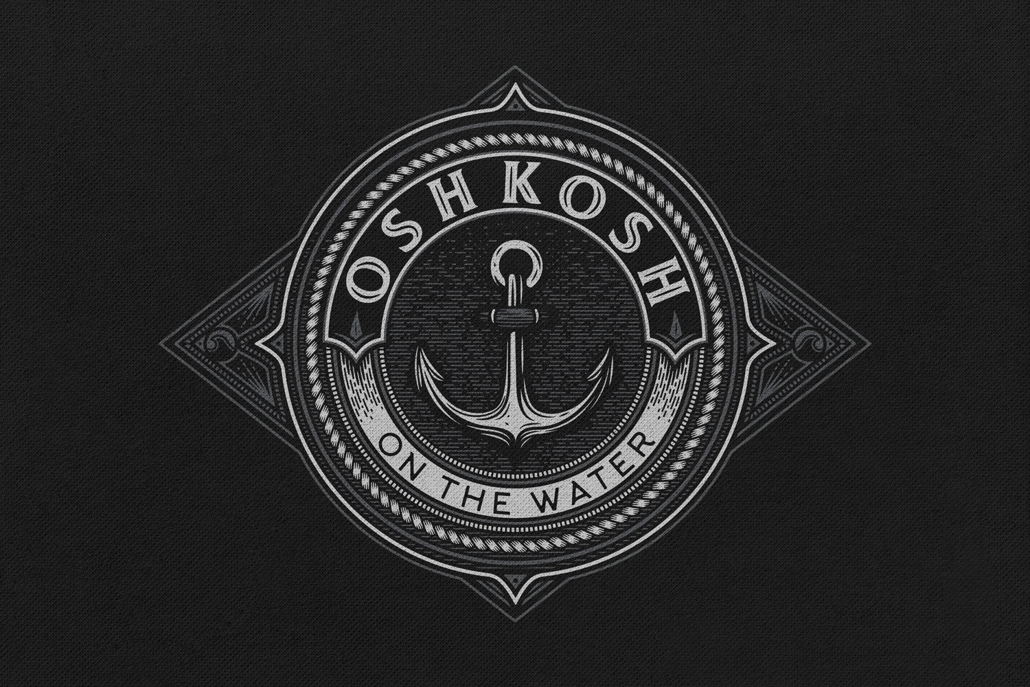 Oshkosh - On The Water black logo design