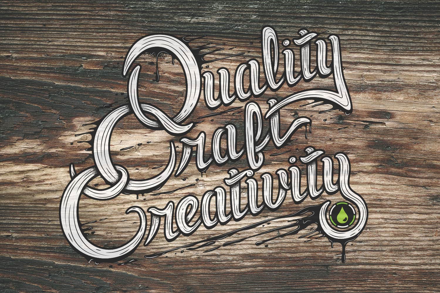 OffBeat Press - Quality Craft Creativity sign with wooden background