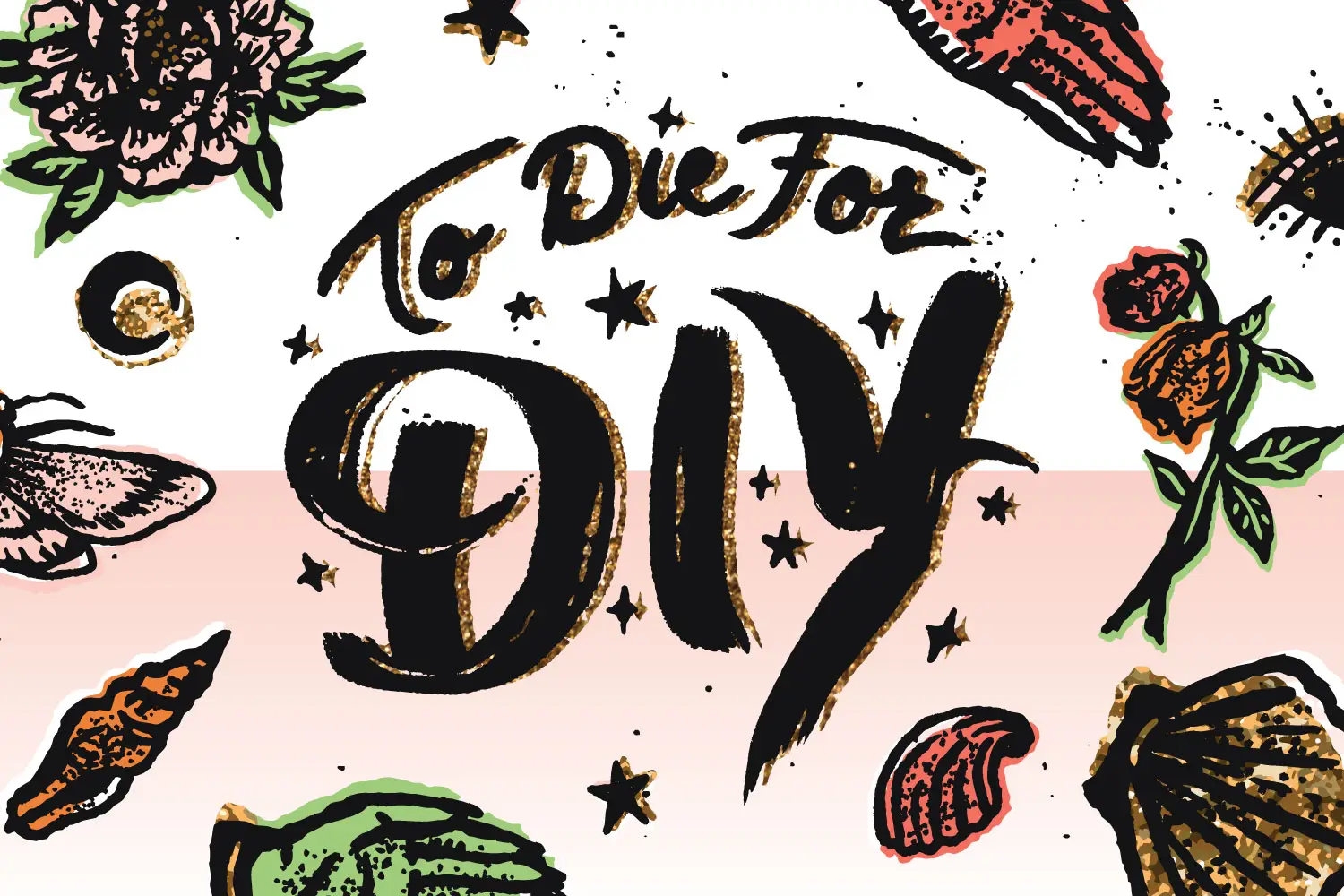 TO DIE FOR DIY logo design